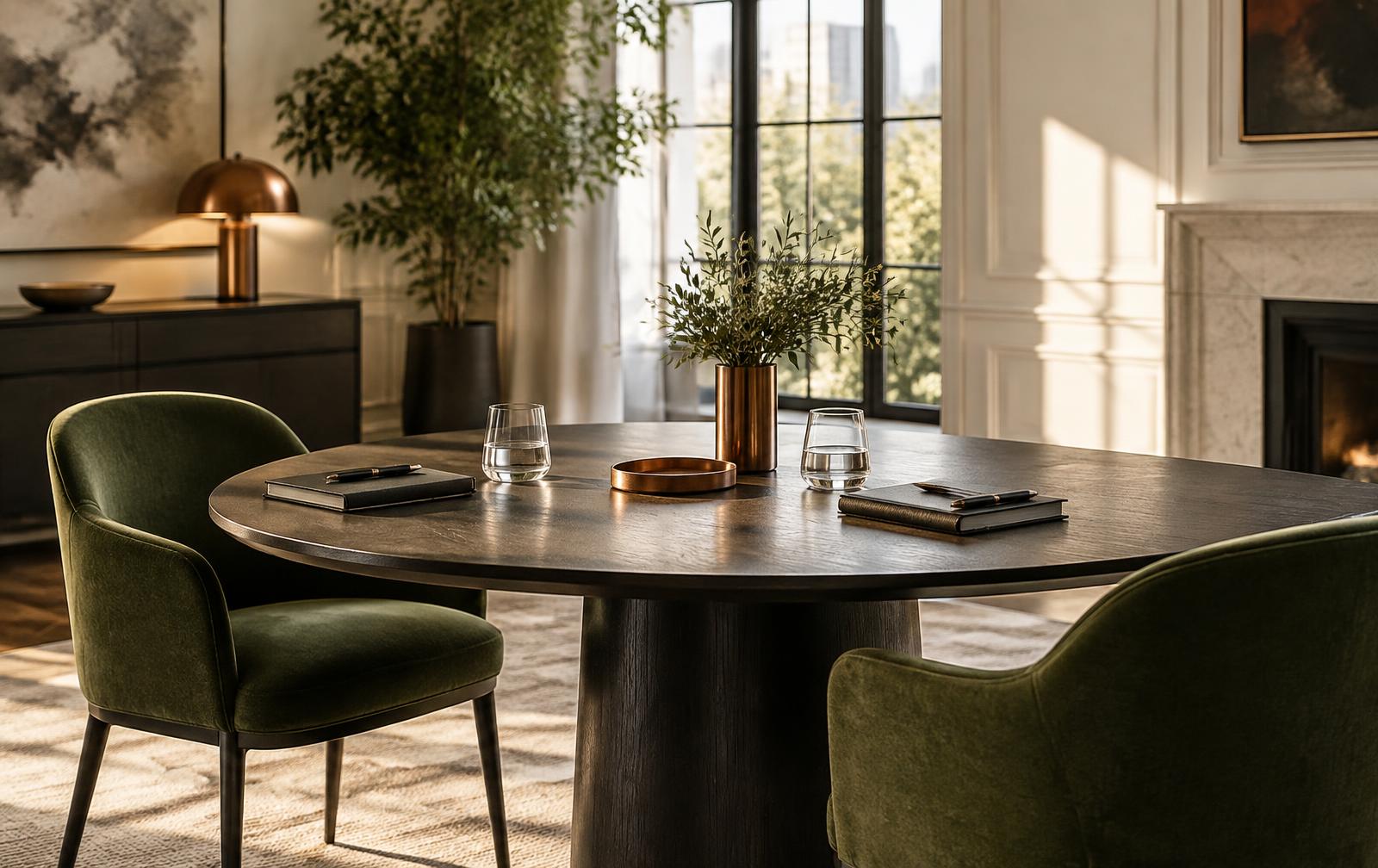 A welcoming meeting table prepared for a thoughtful conversation